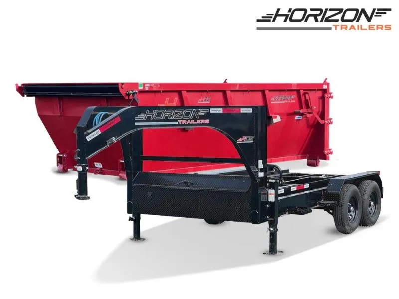 2024 Horizon 14' RDZ GN Roll off Bundle (2) 7k Axles + 1 Bins w/ 4' Walls 4835