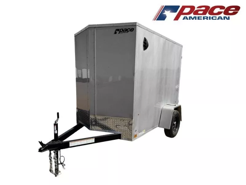 2026 5 x 8 Outback DLX Flat Top V Nose (1)-3500 lb Axle 133886