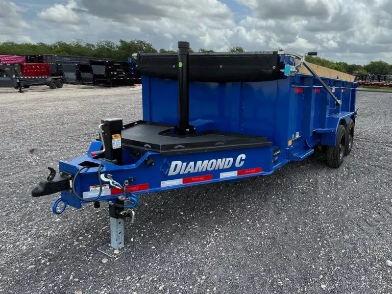2025 14' LPT BP Low Profile Dump Trailer-8k Axles-Telescopic