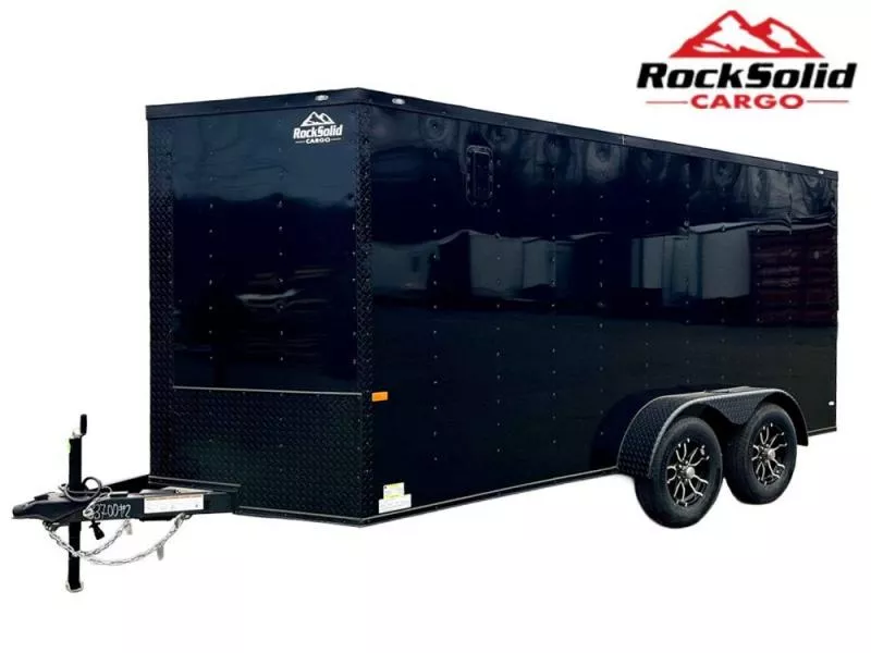 2025 7 x 14 TA Enclosed Trailer-Black Out Package-.080 Polycore-7' Interior 068864