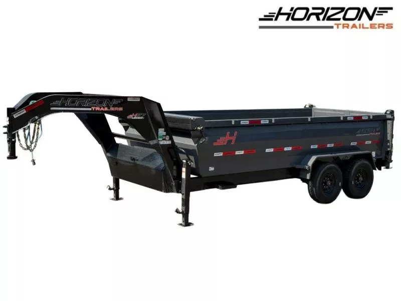2025 16' HZ7 GN Dump 36" Sides-8K Axles