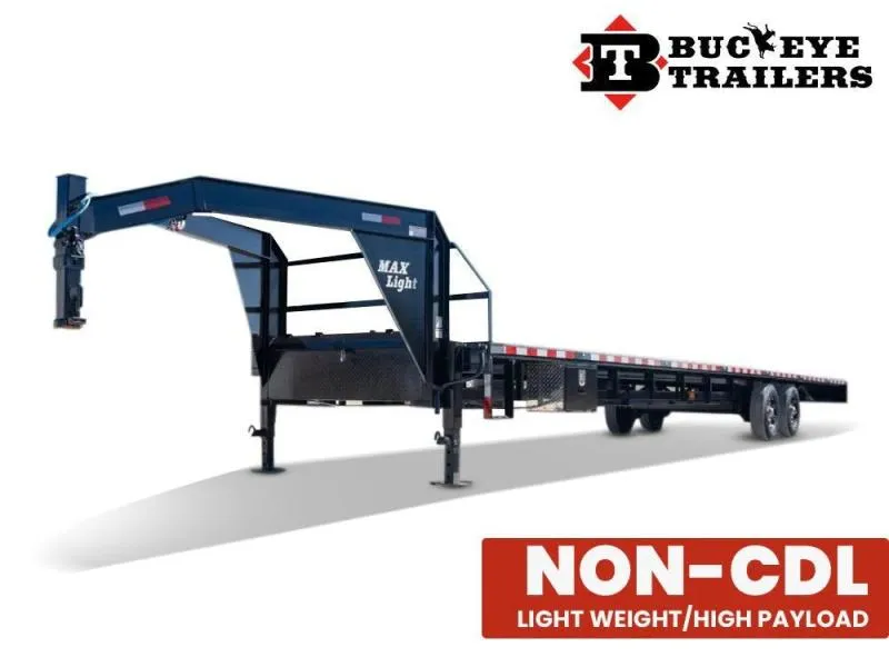 2025 Buckeye Max Light 40′ Gooseneck Flatbed Trailer
