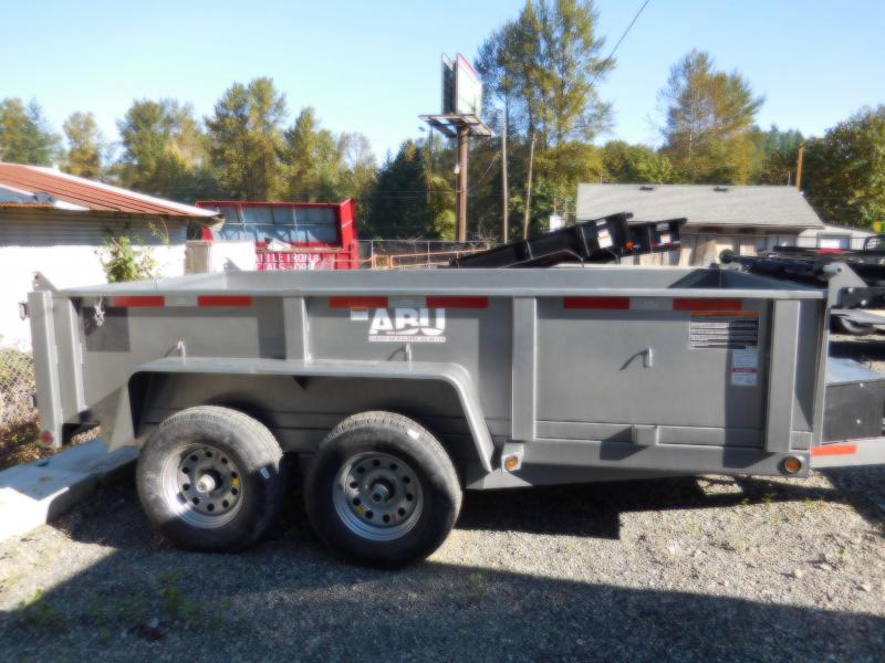 ABU 6x12 Scissor Lift 10K Dump Trailer BLACK ABU 6x12 Scissor Lift 10K Dump Trailer BLACK