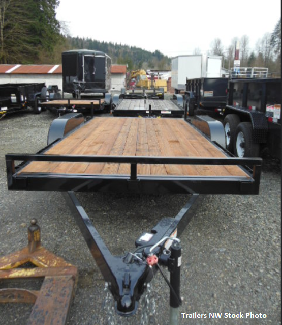 Iron Eagle 7x18 10K Flatbed Trailer with Ramps Iron Eagle 7x18 10K Flatbed Trailer with Ramps