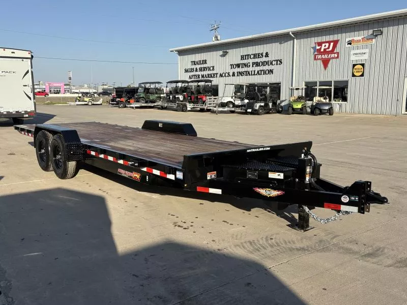 2026 H and H Trailer 82" x 24' Electric Tilt Speed Loader Car Hauler Trailer