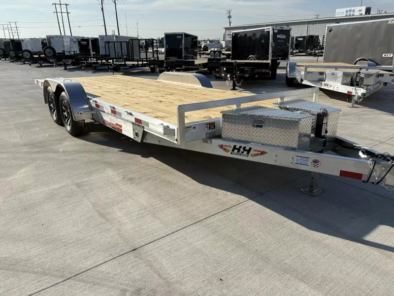 2026 H and H Trailer 82" x 20' Aluminum Electric Tilt Speed Loader Car Hauler Trailer