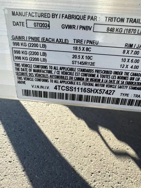 new Snowmobile Trailers Triton Trailers  for sale, in Fargo, ND Thumbnail 9