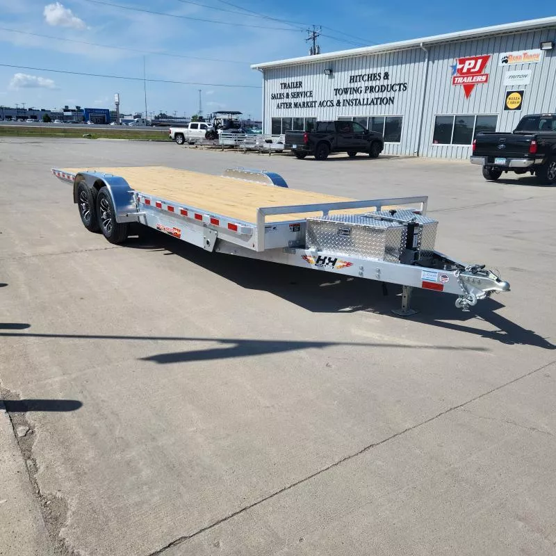 2026 H and H Trailer 82" x 22' Aluminum Electric Tilt Speed Loader Car Hauler Trailer
