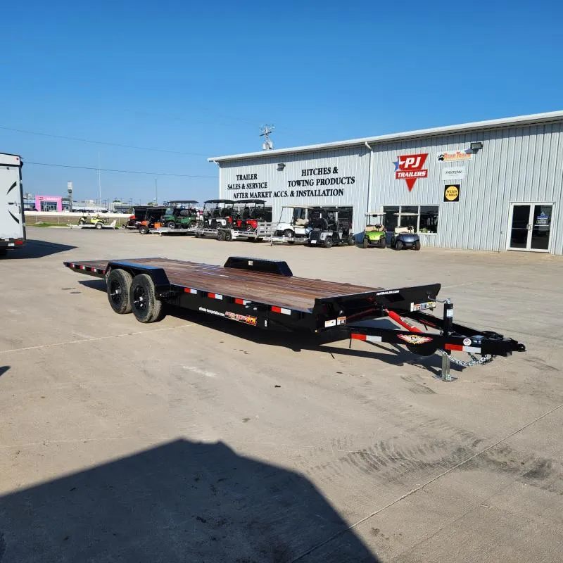 2026 H and H Trailer 82"X24' Manual Tilt Speed Loader Car Hauler Trailer,