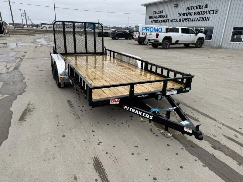 2026 PJ Trailers 83"x18' Tandem Axle Utility Trailer