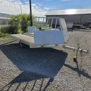 2013 Aluma 102x12 Drive On/Off Snowmobile Trailer photo 2