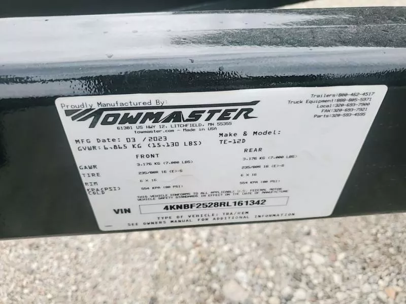 new Equipment / Flatbed Trailers Towmaster Trailers  for sale, in Antioch, IL Thumbnail 15