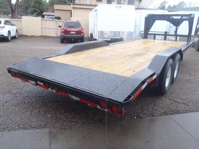 Gooseneck 102 X 22 Equipment Hauler with Drive over fenders and 5' slide in ramps Gooseneck 102 X 22 Equipment Hauler with Drive over fenders and 5' slide in ramps