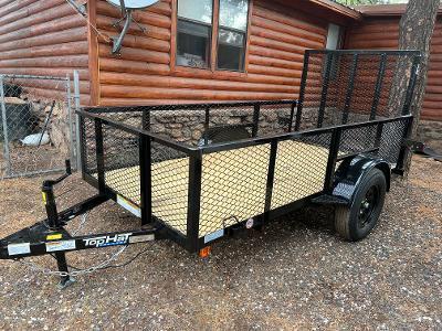 2023 Top Hat Trailers 5X10 MRAX Utility Trailer High Sides Flatbed Trailer 2023 Top Hat Trailers 5X10 MRAX Utility Trailer High Sides Flatbed Trailer