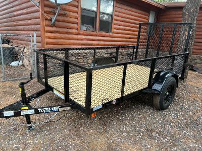 2023 Top Hat Trailers 5X10 MRAX Utility Trailer High Sides Flatbed Trailer 2023 Top Hat Trailers 5X10 MRAX Utility Trailer High Sides Flatbed Trailer