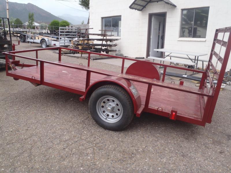 5.5X12 Utility Trailer Angle Rail and Ramp Gate 5.5X12 Utility Trailer Angle Rail and Ramp Gate