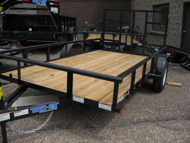 77X12 Pipe Rail Utility Trailer 77X12 Pipe Rail Utility Trailer