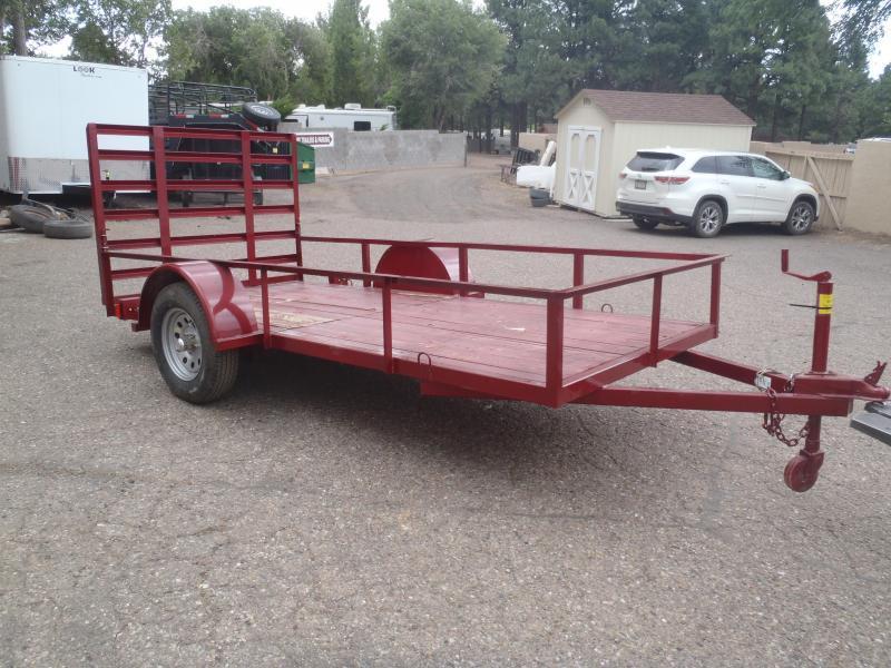 5.5X12 Utility Trailer Angle Rail and Ramp Gate 5.5X12 Utility Trailer Angle Rail and Ramp Gate