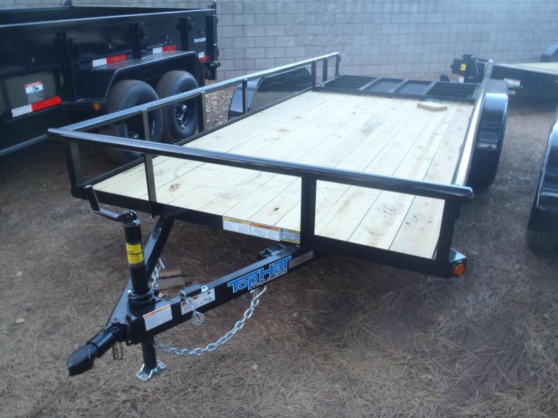 77X16 Econo Pipe Utility Trailer with Brakes and ramp Near Me