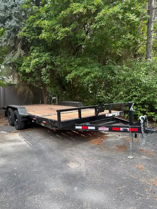 7 X 20 Interstate Hydraulic Tilt 10K Trailer