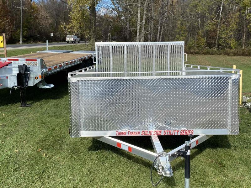 2022 Thumb Trailer Single Axle 6X10 aluminum Hi Side Uility Trailer 2022 Thumb Trailer Single Axle 6X10 aluminum Hi Side Uility Trailer