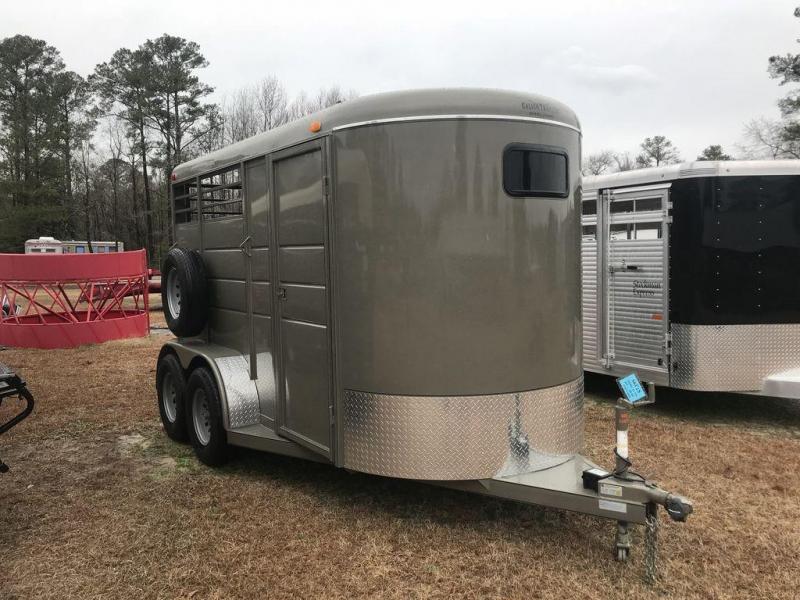 2019 Calico 2 Horse Slant Load BP Horse Trailer w/ Drop Down Windows