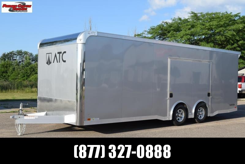 ATC 24' RAVEN LIMITED ALUMINUM CAR HAULER w/ PREMIUM ESCAPE DOOR **$1500 REBATE AVAILABLE** ATC 24' RAVEN LIMITED ALUMINUM CAR HAULER w/ PREMIUM ESCAPE DOOR **$1500 REBATE AVAILABLE**