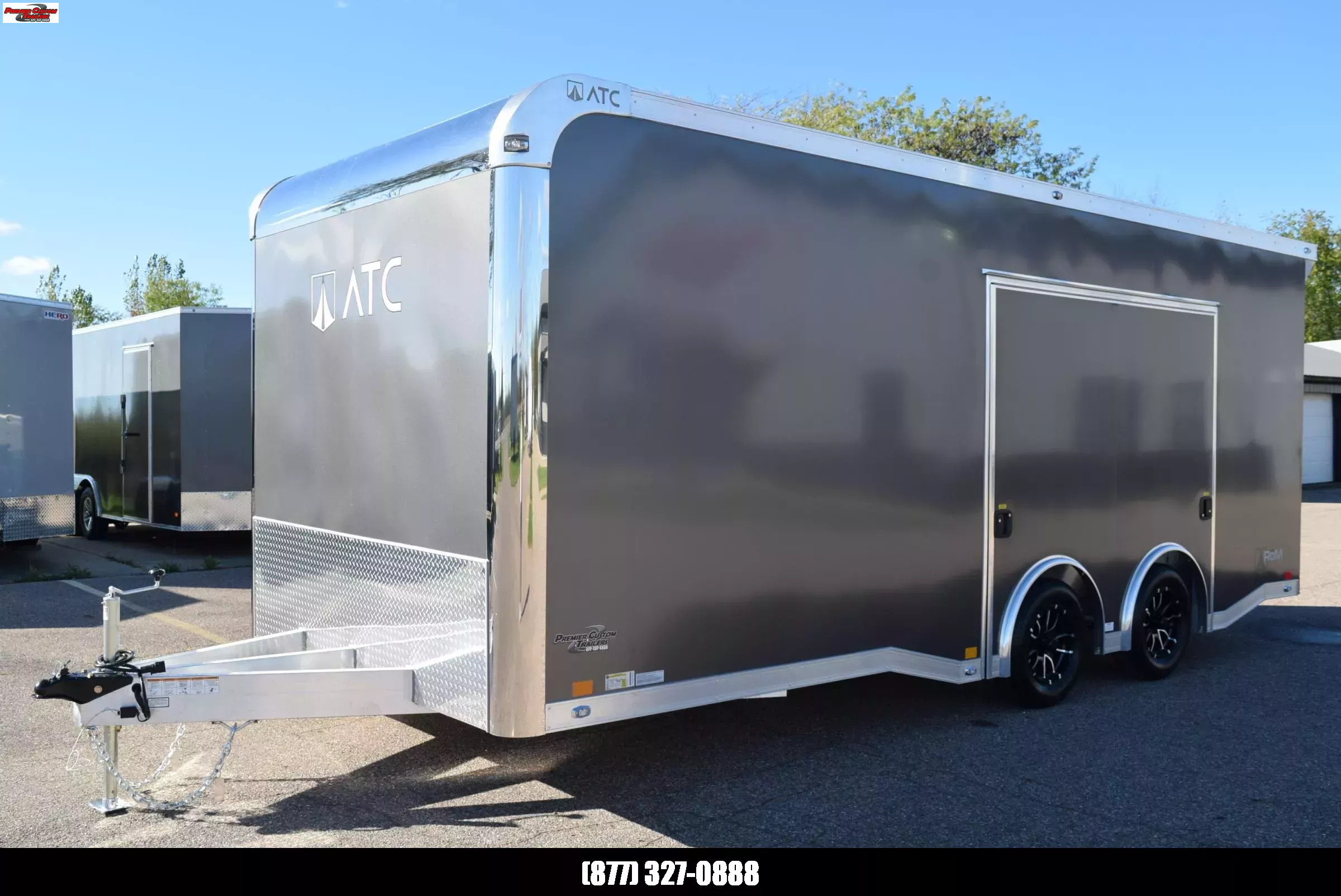 ATC 8.5x20' ROM 400 CAR HAULER w/ PREMIUM ESCAPE DOOR | Custom