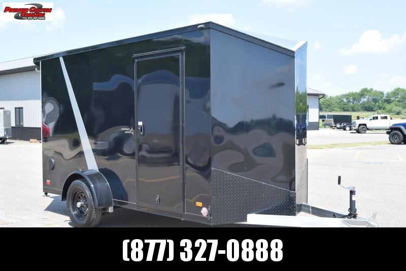 BRAVO 6x12 SILVER STAR ALUMINUM CARGO TRAILER *MIDNIGHT EDITION* BRAVO 6x12 SILVER STAR ALUMINUM CARGO TRAILER *MIDNIGHT EDITION*