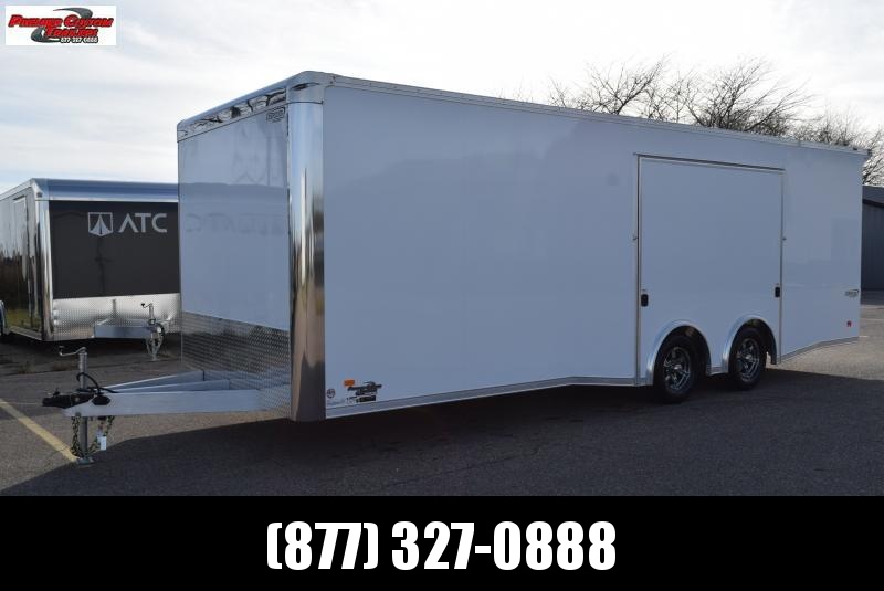 BRAVO SILVER STAR 8.5x24' ALUMINUM ENCLOSED CAR HAULER w/ PREMIUM ESCAPE DOOR BRAVO SILVER STAR 8.5x24' ALUMINUM ENCLOSED CAR HAULER w/ PREMIUM ESCAPE DOOR