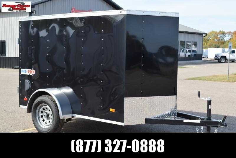 BRAVO HERO 5x8 ENCLOSED CARGO TRAILER w/ SINGLE REAR SWING DOOR BRAVO HERO 5x8 ENCLOSED CARGO TRAILER w/ SINGLE REAR SWING DOOR