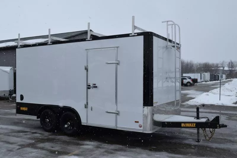 DEWALT 8.5x16 CONTRACTOR TRAILER - .080 POLYCOR SKIN