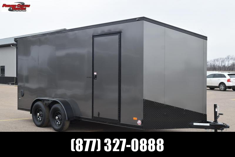 BRAVO 7x16 SCOUT *MIDNIGHT EDITION* ENCLOSED CARGO TRAILER BRAVO 7x16 SCOUT *MIDNIGHT EDITION* ENCLOSED CARGO TRAILER