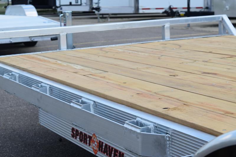 SPORT HAVEN 20' ALUMINUM OPEN CAR HAULER w/ WOOD DECK 8x20 Trailers