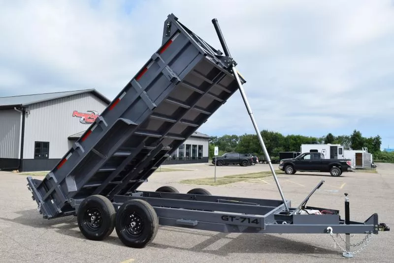 GRIFFIN 7x14 14K DUMP TRAILER w/ TELESCOPING CYLINDER
