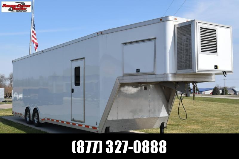 USED 2014 ATC 36' QUEST ALUMINUM GOOSENECK ENCLOSED CAR HAULER USED 2014 ATC 36' QUEST ALUMINUM GOOSENECK ENCLOSED CAR HAULER