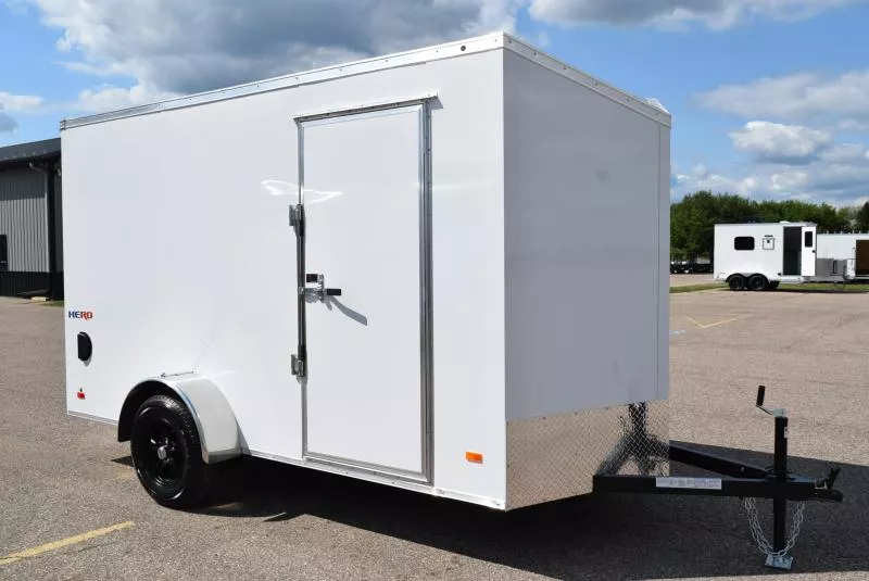 BRAVO HERO 6x12 ENCLOSED CARGO TRAILER - POLYCOR .080 EXTERIOR