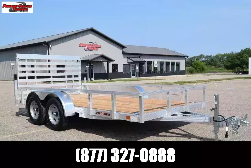 SPORT HAVEN 6x10 DELUXE SERIES UTILITY TRAILER w/ ATP SIDES AND BI-FOLD ...