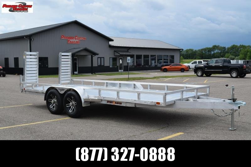 SPORT HAVEN 7x18 HEAVY DUTY EQUIPMENT TRAILER SPORT HAVEN 7x18 HEAVY DUTY EQUIPMENT TRAILER