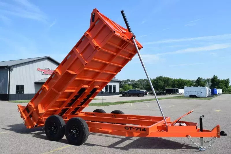 GRIFFIN 7x14 14K DUMP TRAILER w/ TELESCOPING CYLINDER