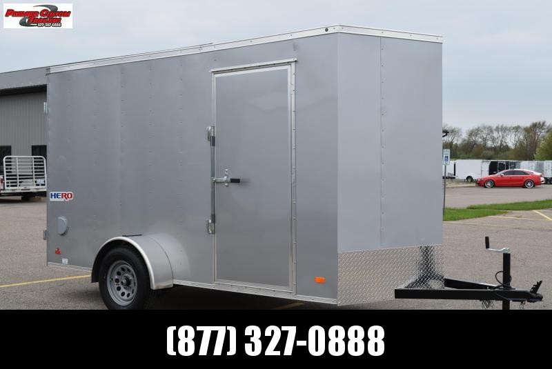 BRAVO HERO 6x12 ENCLOSED CARGO TRAILER w/ REAR DOUBLE DOORS BRAVO HERO 6x12 ENCLOSED CARGO TRAILER w/ REAR DOUBLE DOORS