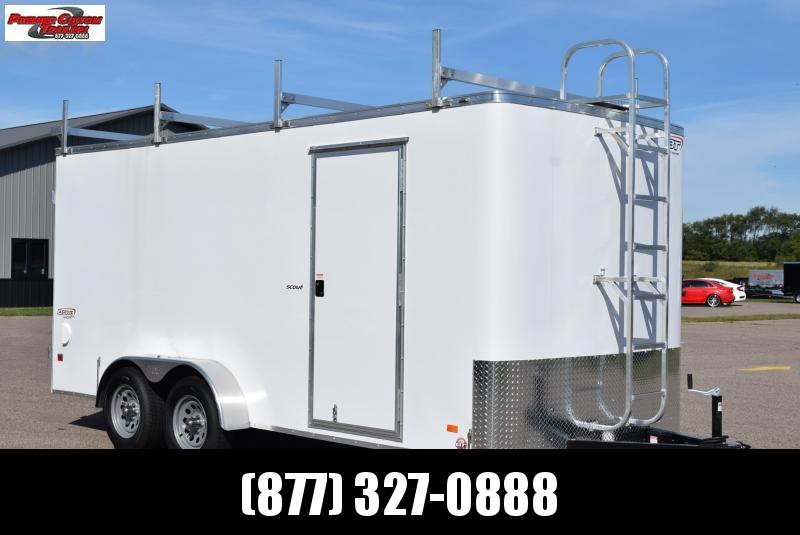 BRAVO 7x16 SCOUT ENCLOSED CONTRACTOR TRAILER w/ REAR DOUBLE DOORS BRAVO 7x16 SCOUT ENCLOSED CONTRACTOR TRAILER w/ REAR DOUBLE DOORS