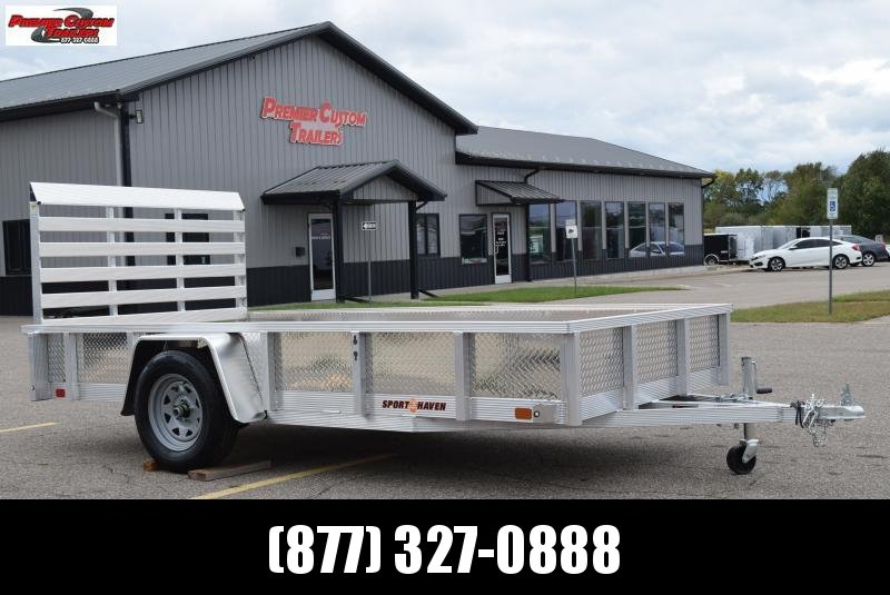 SPORT HAVEN 6x12 OPEN UTILITY TRAILER w/ ATP SIDES SPORT HAVEN 6x12 OPEN UTILITY TRAILER w/ ATP SIDES