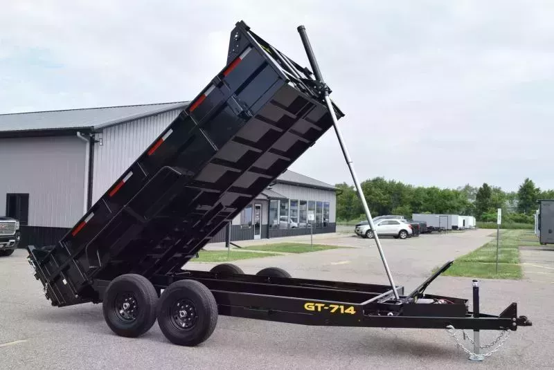GRIFFIN 7x14 14K DUMP TRAILER w/ TELESCOPING CYLINDER