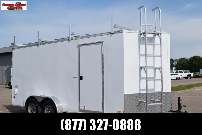 BRAVO 7x16 SCOUT ENCLOSED CONTRACTOR TRAILER w/ REAR DOUBLE DOORS BRAVO 7x16 SCOUT ENCLOSED CONTRACTOR TRAILER w/ REAR DOUBLE DOORS