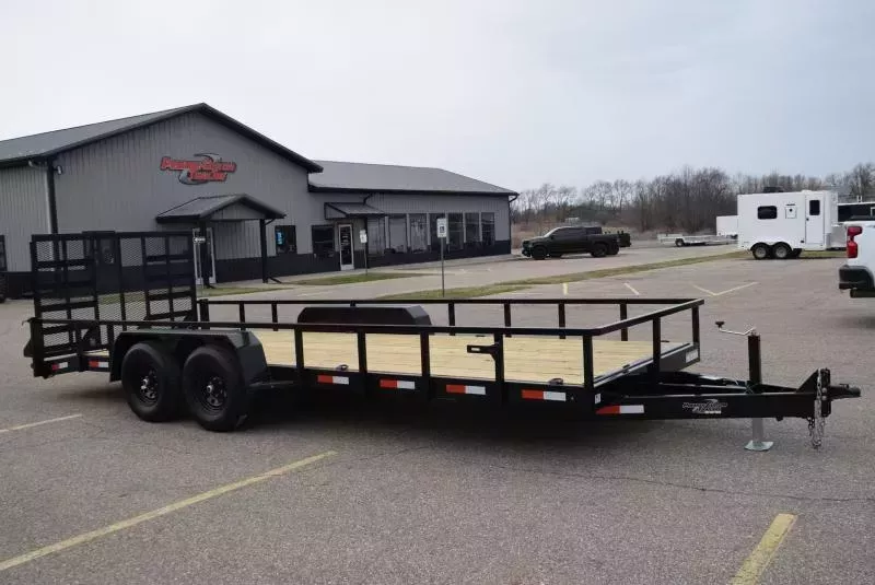BND 20' LANDSCAPE UTILITY TRAILER w/ 5200LB AXLES AND HD REAR RAMP GATE