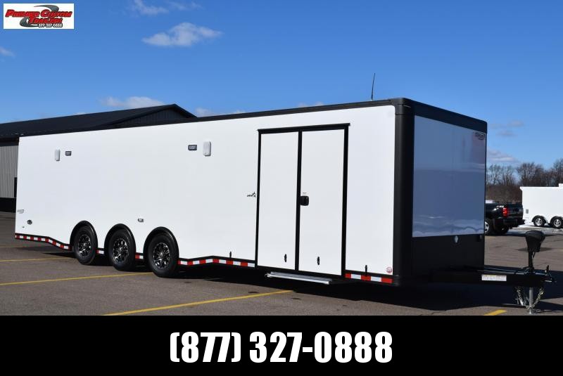 BRAVO 8.5x32' STP ENCLOSED RACE TRAILER w/ TRIPLE 6000# AXLES BRAVO 8.5x32' STP ENCLOSED RACE TRAILER w/ TRIPLE 6000# AXLES