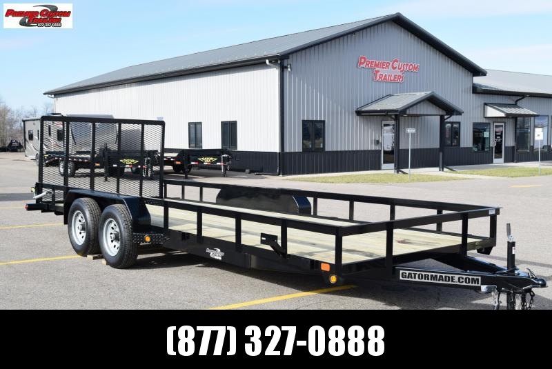 GATORMADE 82"x20' OPEN LANDSCAPE TRAILER w/ 10K GVWR GATORMADE 82"x20' OPEN LANDSCAPE TRAILER w/ 10K GVWR