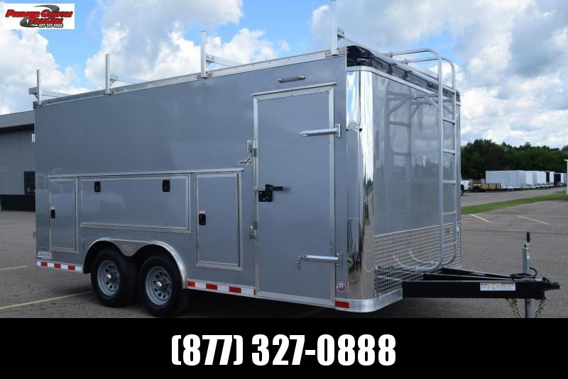 BRAVO STAR 8.5x16 PRO SERIES CONTRACTOR TRAILER w/ REAR DOUBLE DOORS BRAVO STAR 8.5x16 PRO SERIES CONTRACTOR TRAILER w/ REAR DOUBLE DOORS