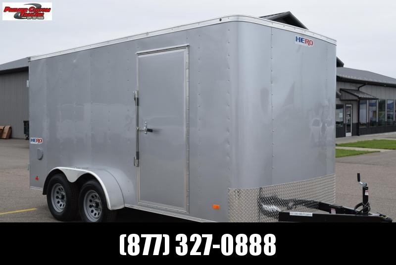 BRAVO HERO 7x14 ENCLOSED CARGO TRAILER w/ REAR DOUBLE DOORS BRAVO HERO 7x14 ENCLOSED CARGO TRAILER w/ REAR DOUBLE DOORS
